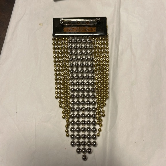 Vintage hand made Joe gladish dark blue stone and beaded pin signed - Picture 6 of 8